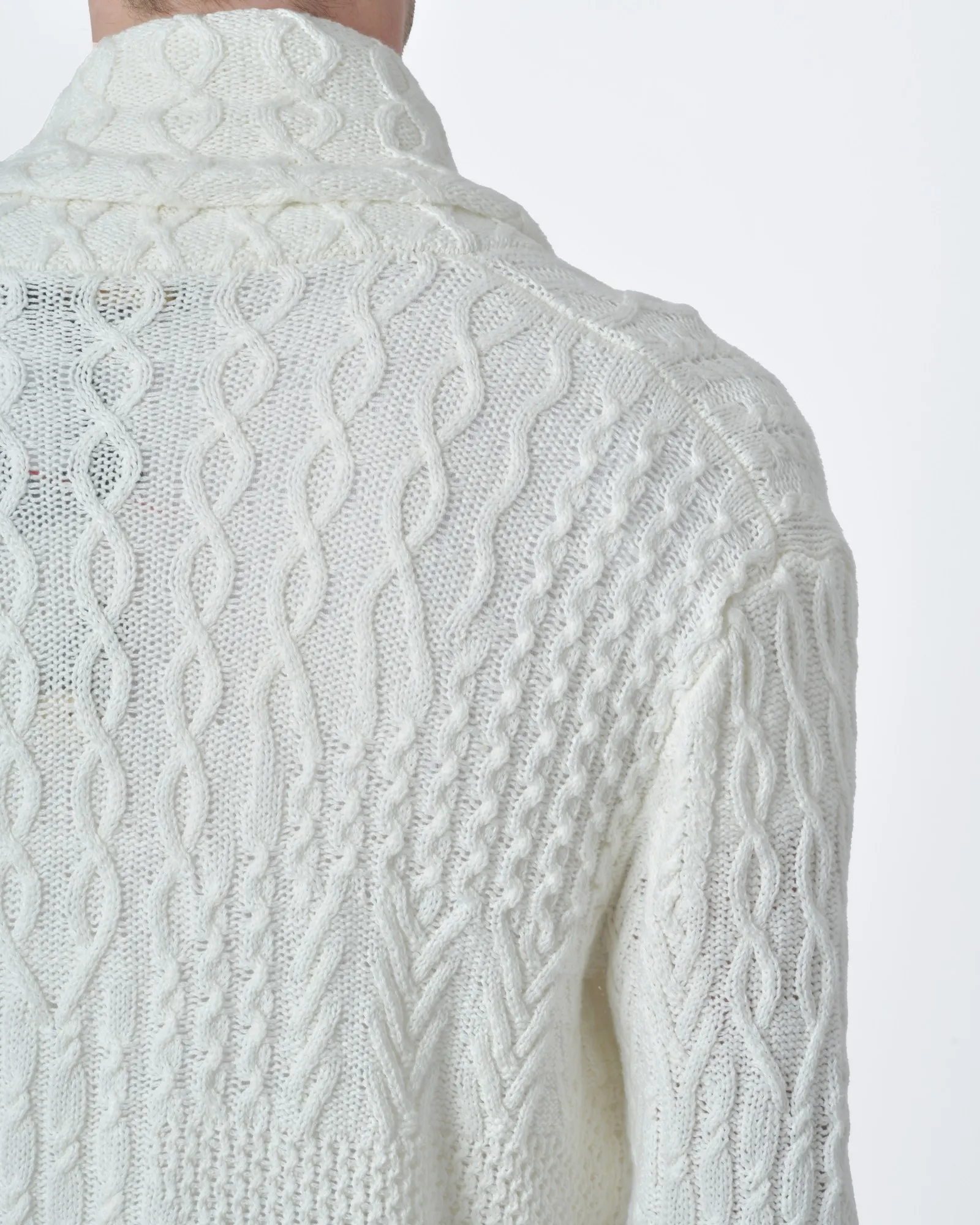 Cardigan maille Blanc  Gabriele Pasini 