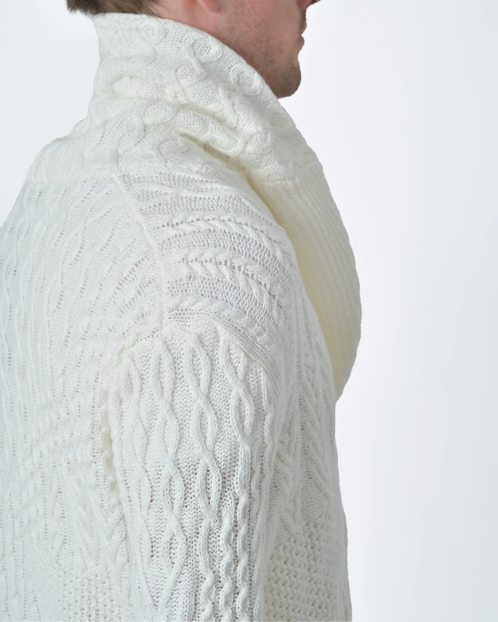 Cardigan maille Blanc  Gabriele Pasini 