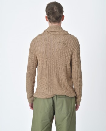 Cardigan maille camel  Gabriele Pasini 