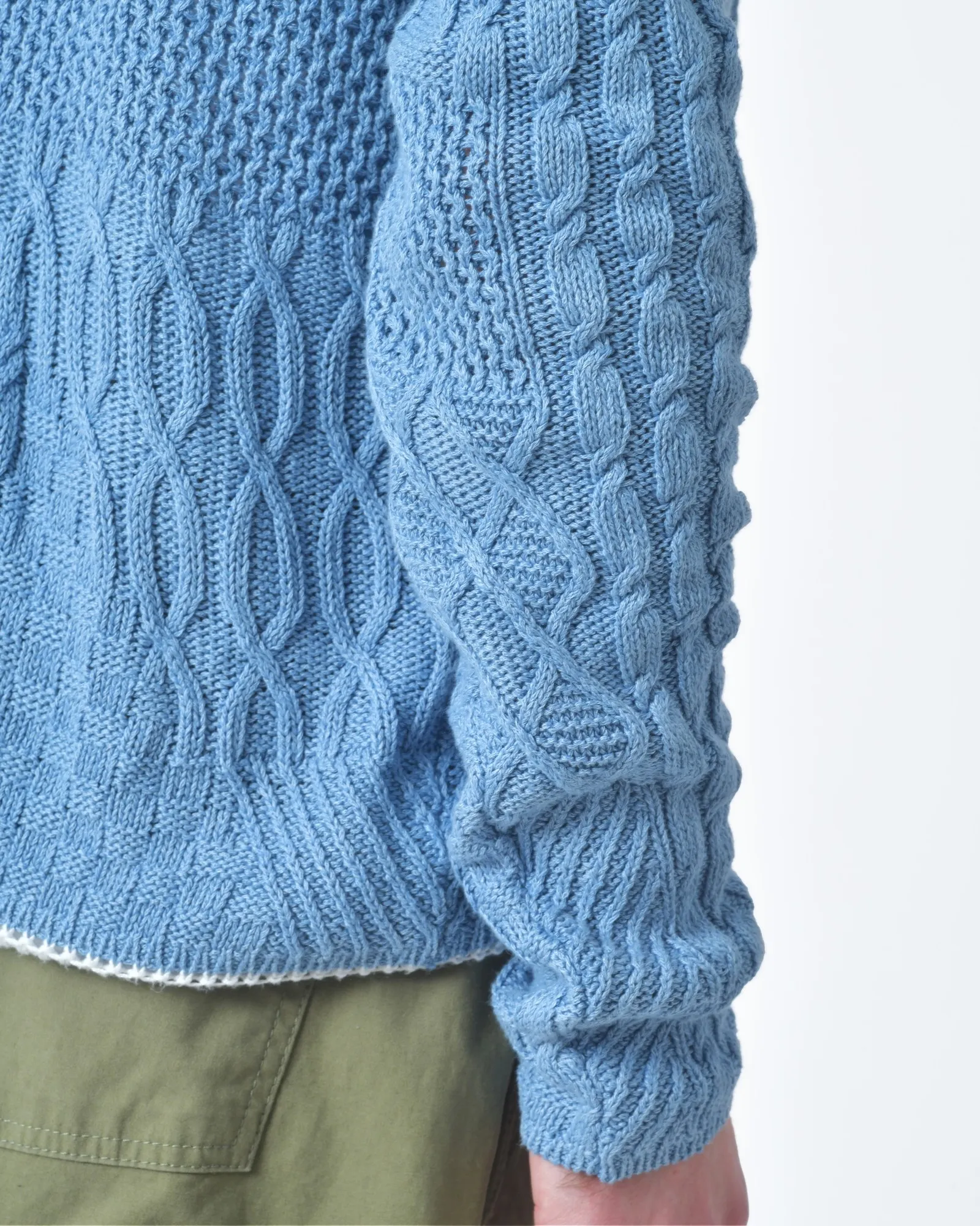 Cardigan maille bleu ciel  Gabriele Pasini 