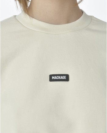 Sweat blanc crème unisexe Mackage 