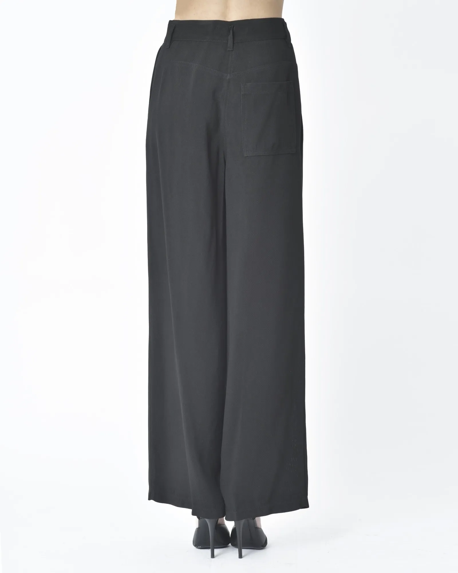 Pantalon droit noir Forte Forte 