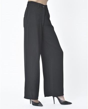 Pantalon droit noir Forte Forte 