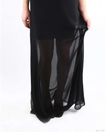 Robe longue noire Space 