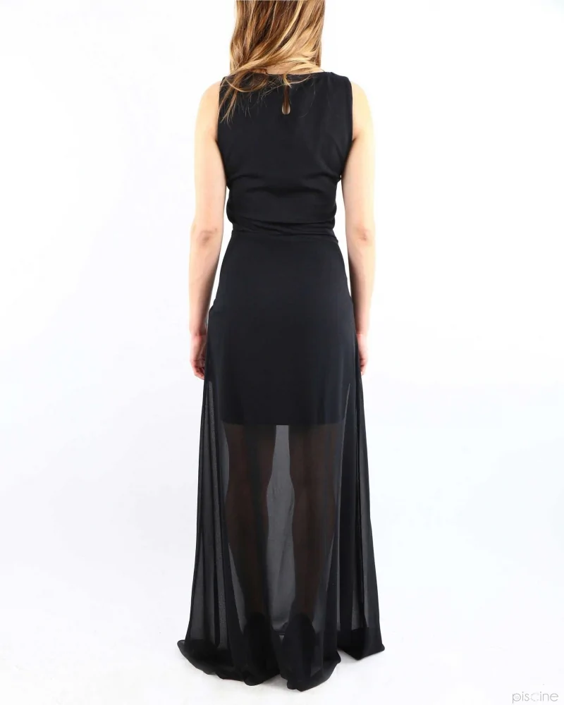 Robe longue noire Space 