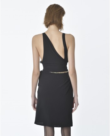 Robe noire chaine dorée Dsquared2 