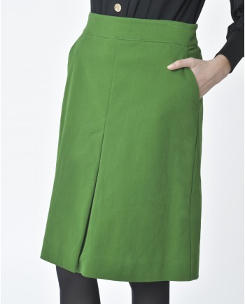 Jupe d'ensemble tailleur vert bouteille P.A.R.O.S.H 