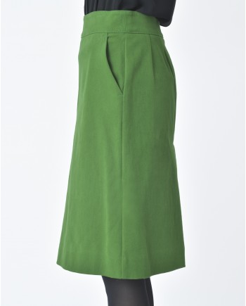 Jupe d'ensemble tailleur vert bouteille P.A.R.O.S.H 