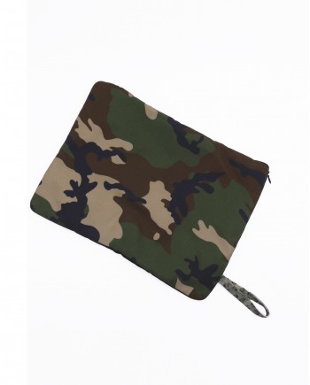 Pochette noir à imprimé camouflage Gabriele Pasini 