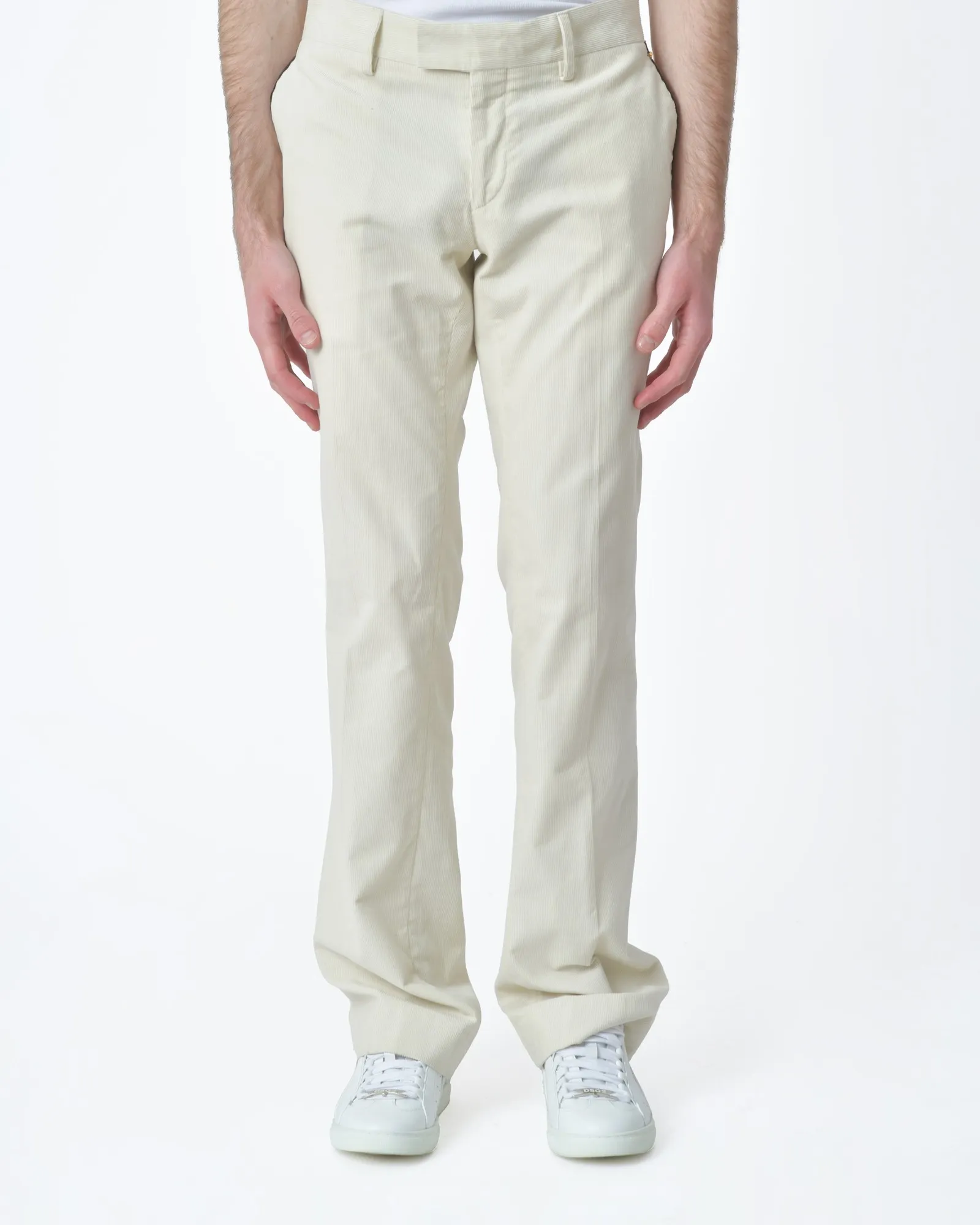 Pantalon d'ensemble blanc côtelé Lords & Fools 