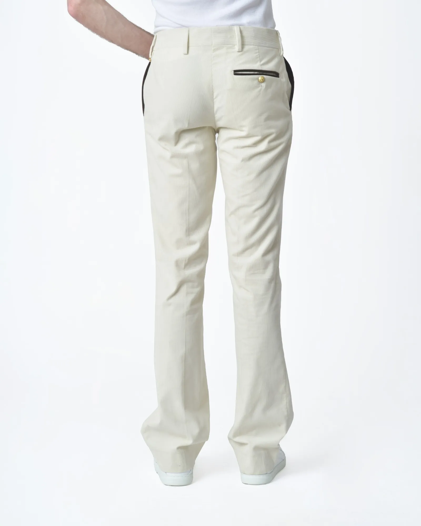 Pantalon d'ensemble blanc côtelé Lords & Fools 