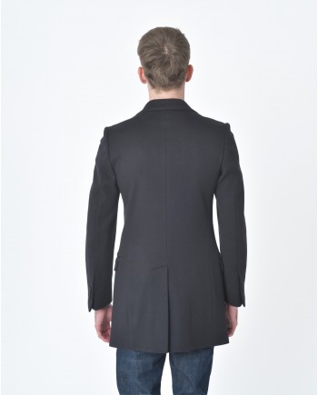 Manteau noir mi-longue Oberon 