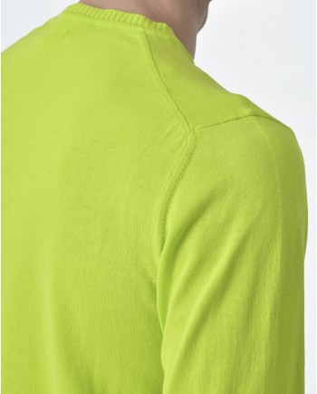 Pull maille jaune fluo  Woolgroup 