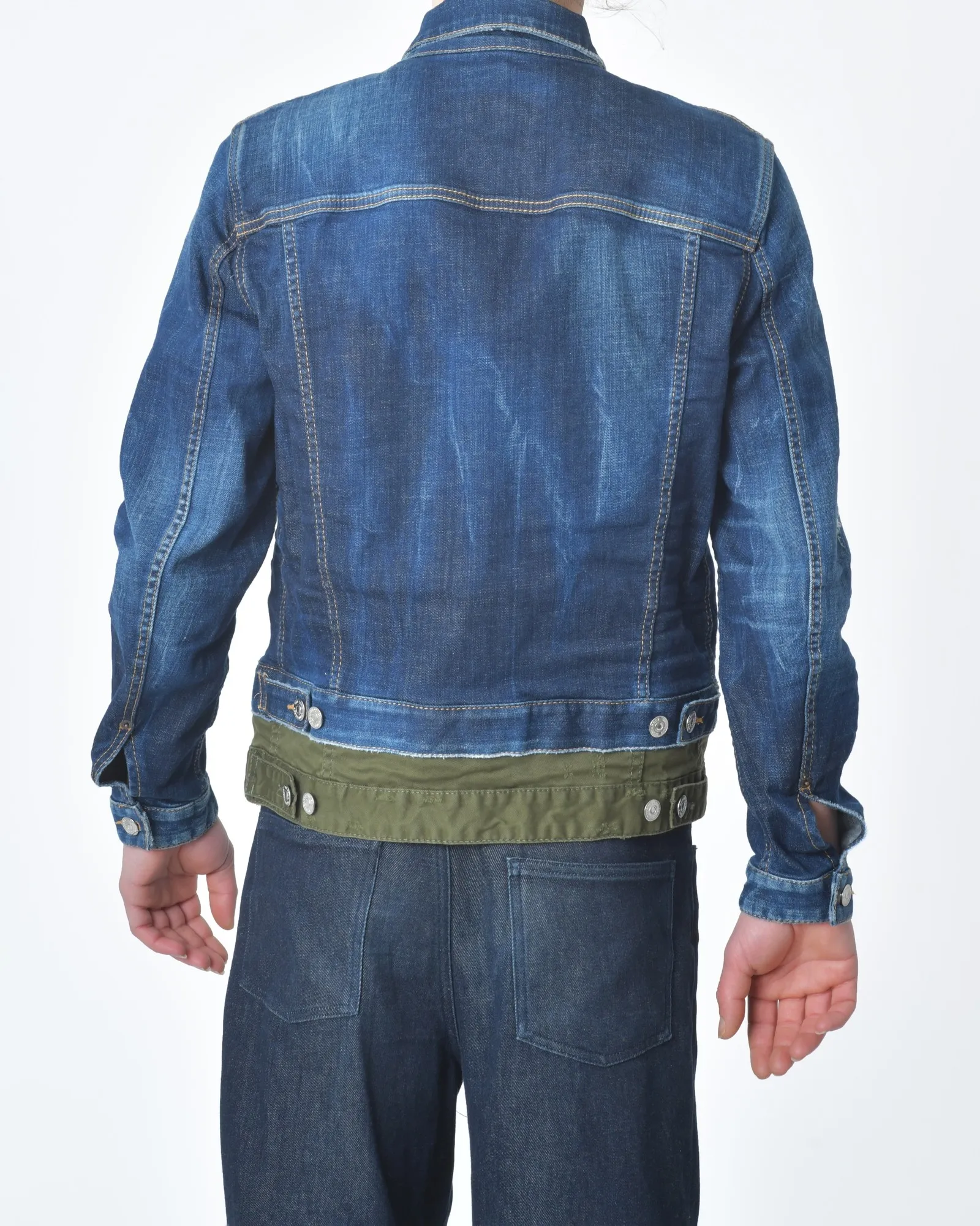 Veste en jean et kaki Dsquared2 