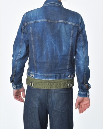 Veste en jean et kaki Dsquared2 