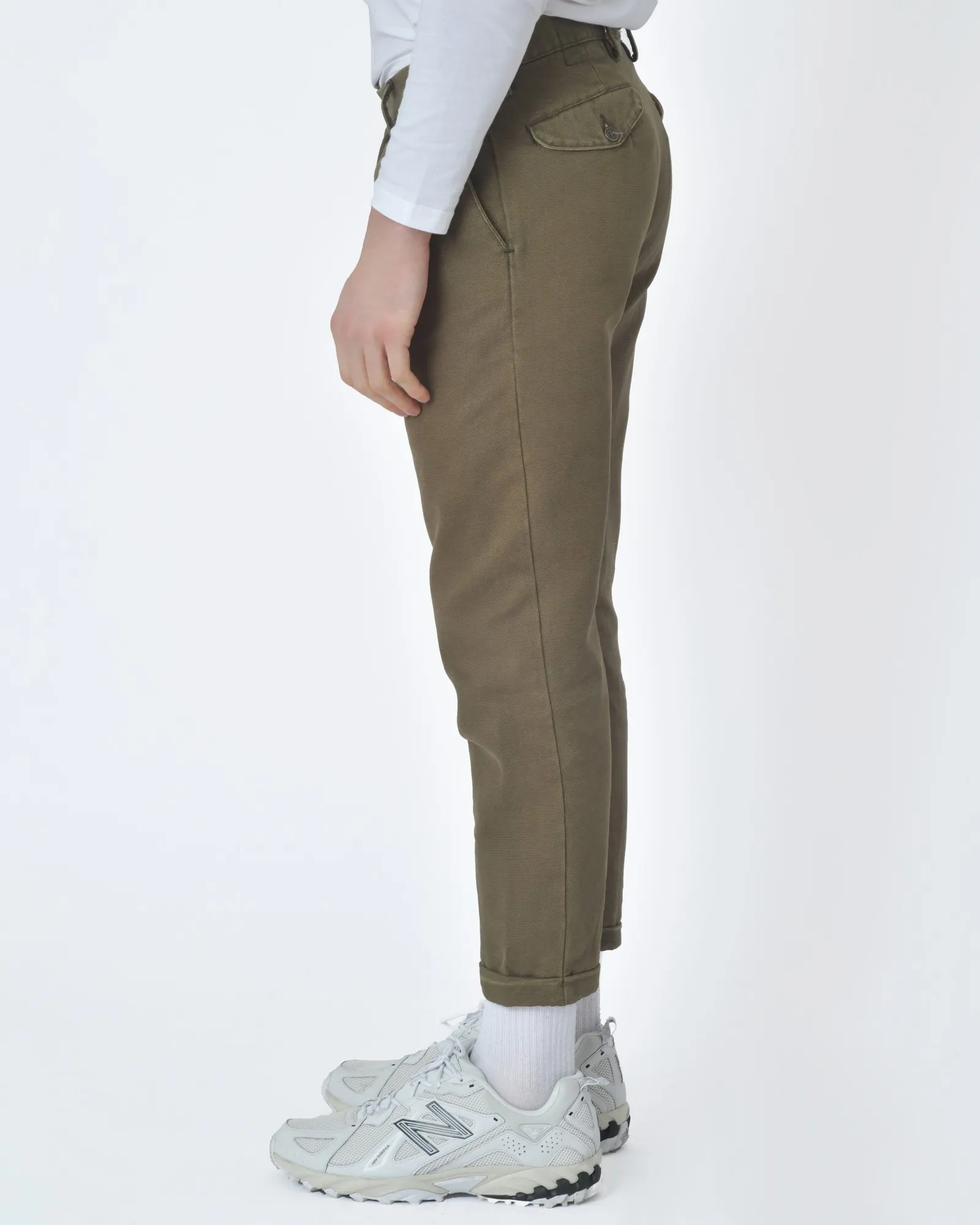 Pantalon carotte kaki  White Sand 