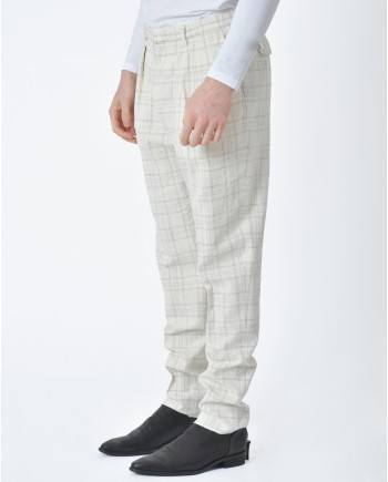 Pantalon d'ensemble blanc cassé Gabriele Pasini 