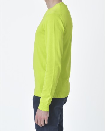 Pull maille jaune fluo  Woolgroup 