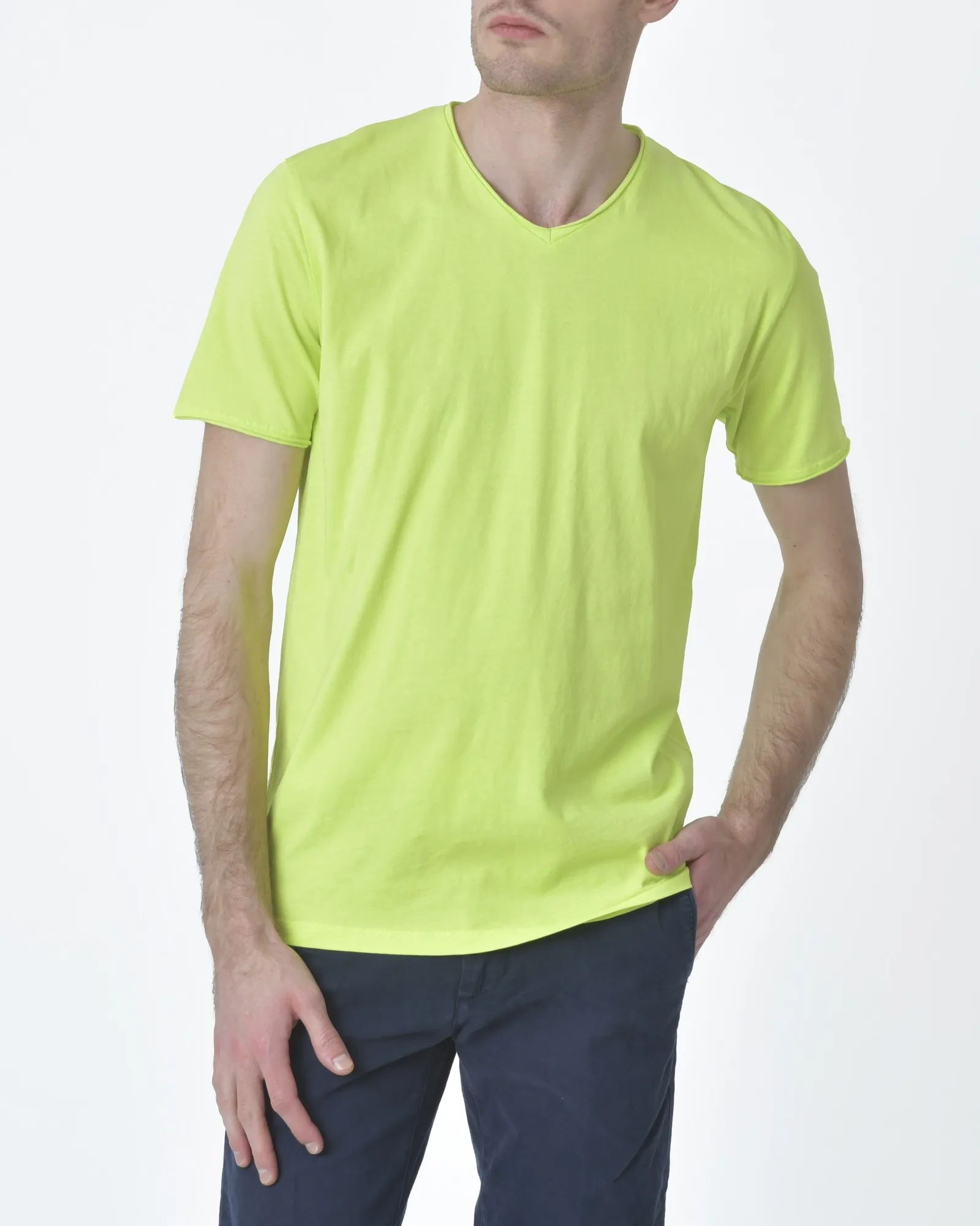 T-shirt jaune fluo Woolgroup 