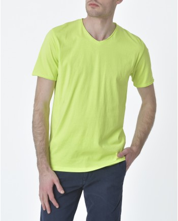 T-shirt jaune fluo Woolgroup 