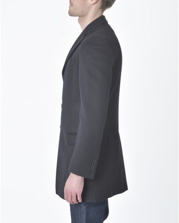 Manteau noir mi-longue Oberon 