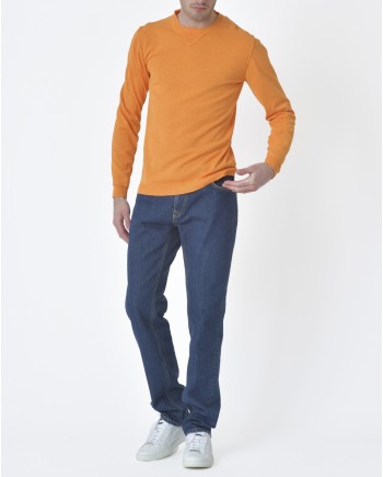 Pull maille orange  Wool&Co 