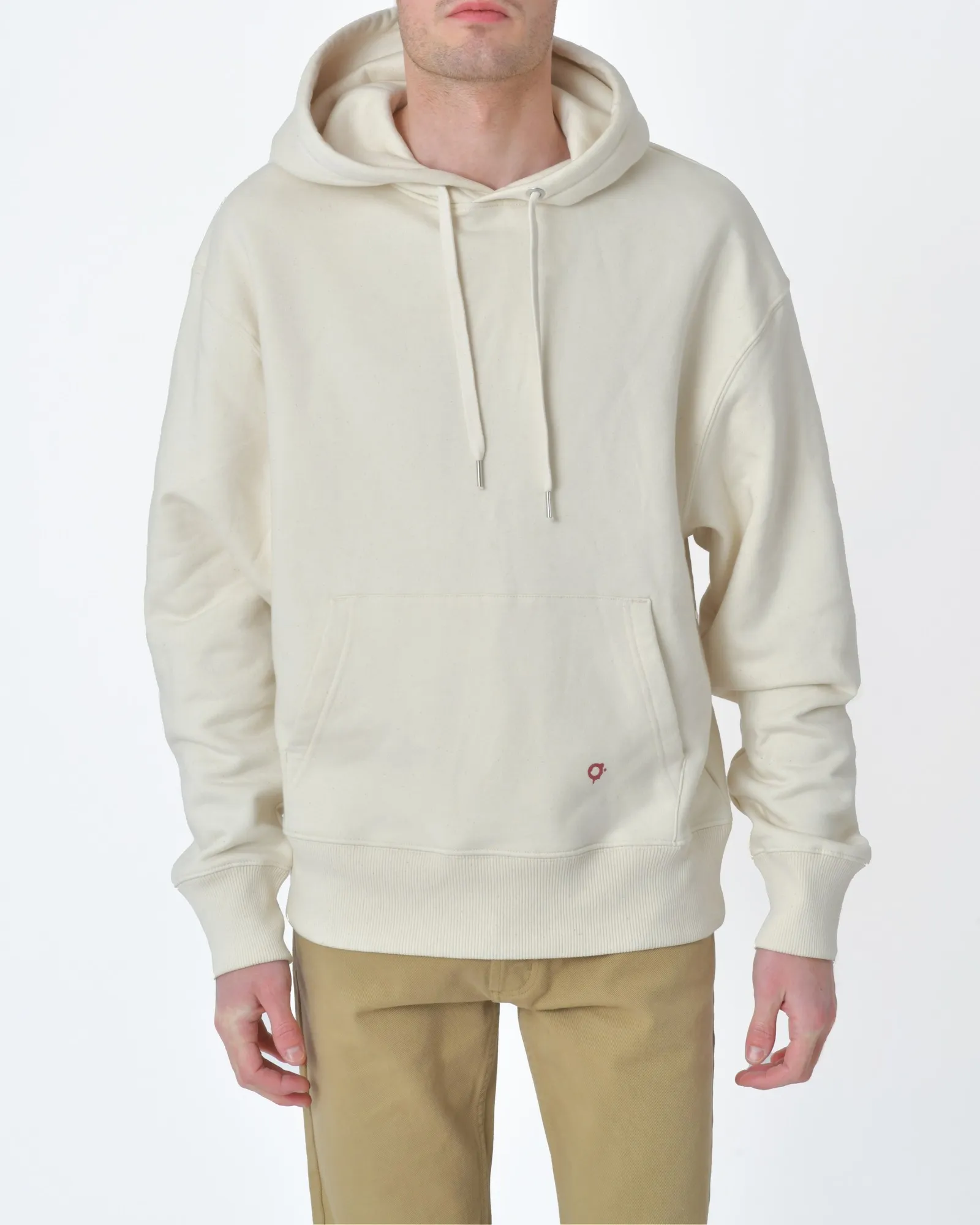 Sweat à capuche unisex beige Opacoo 