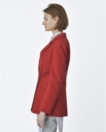 Veste blazer rouge  Tela 