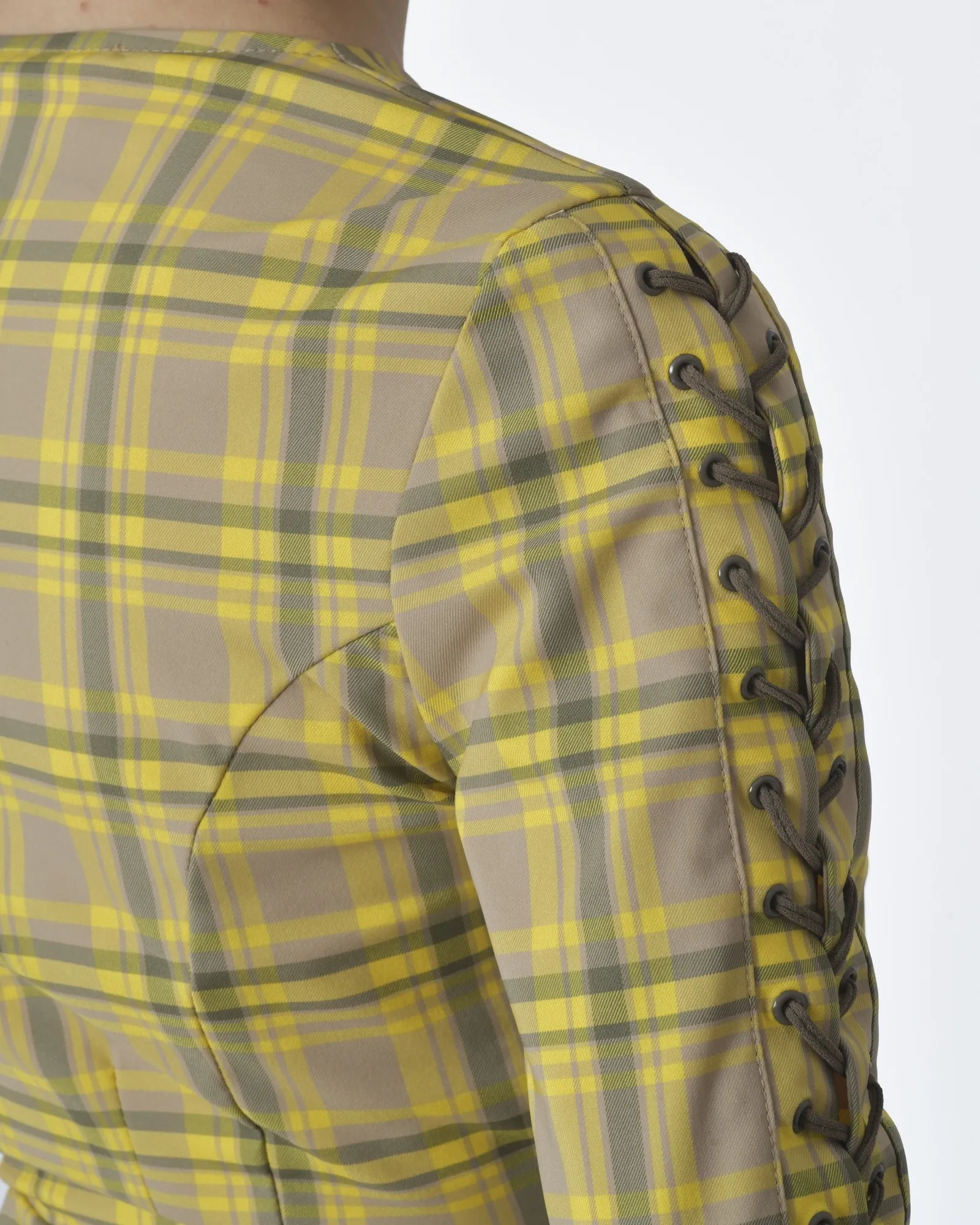 Blouse tartan jaune Elisabetta Franchi 