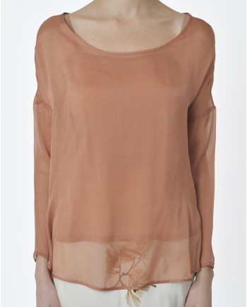 Blouse en soie ocre L'Edition 