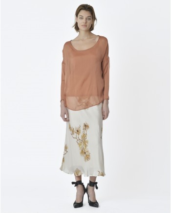 Blouse en soie ocre L'Edition 