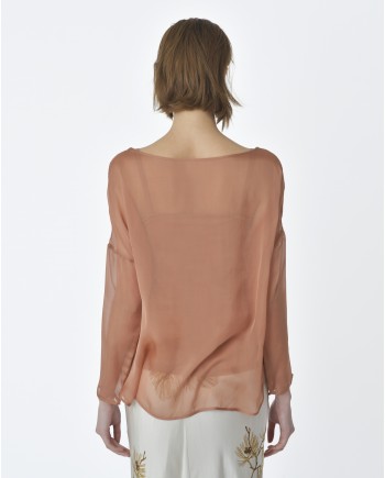 Blouse en soie ocre L'Edition 