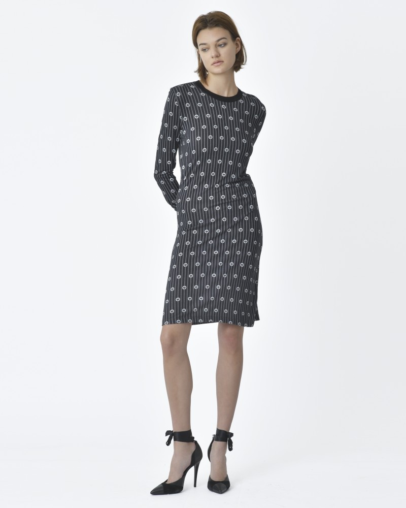 Robe noire et blanche Carven 