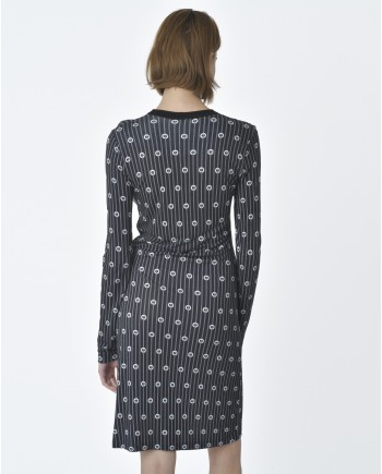 Robe noire et blanche Carven 