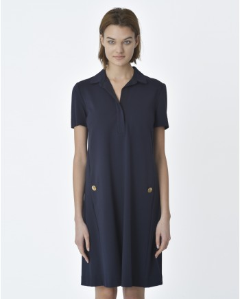 Robe droite bleu marine Les Copains 