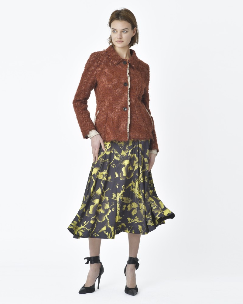 Veste tweed orange Hache 