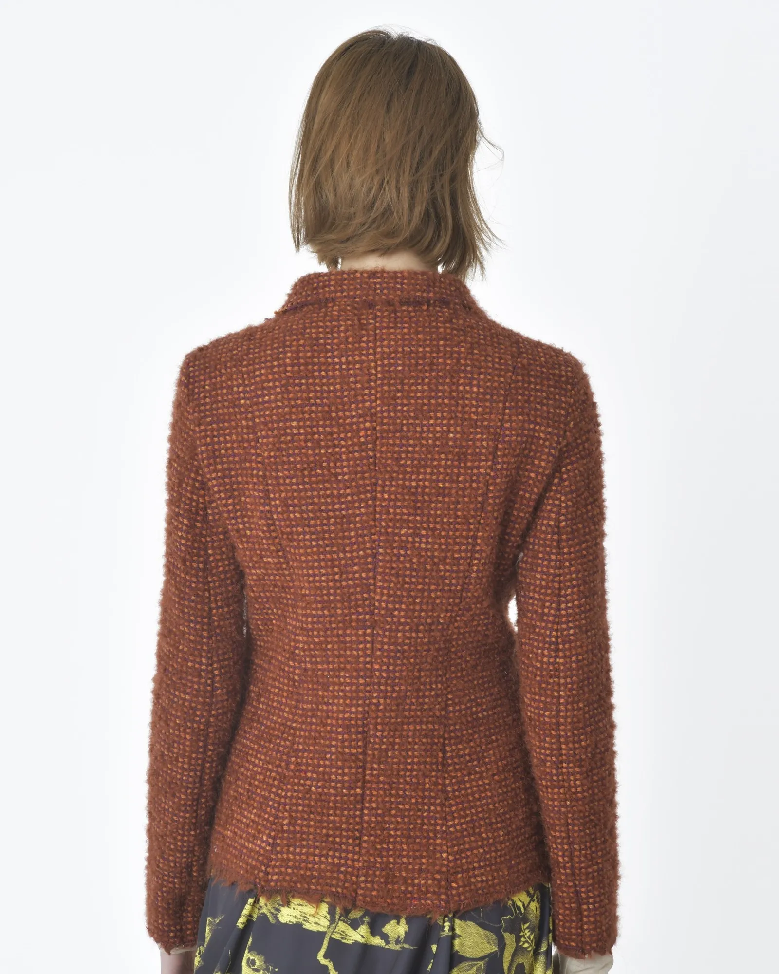 Veste tweed orange Hache 