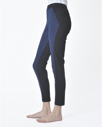 Pantalon noir et bleu Isabelle Blanche 