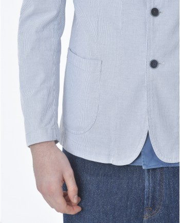 Veste blazer rayé bleue clair  Lardini 