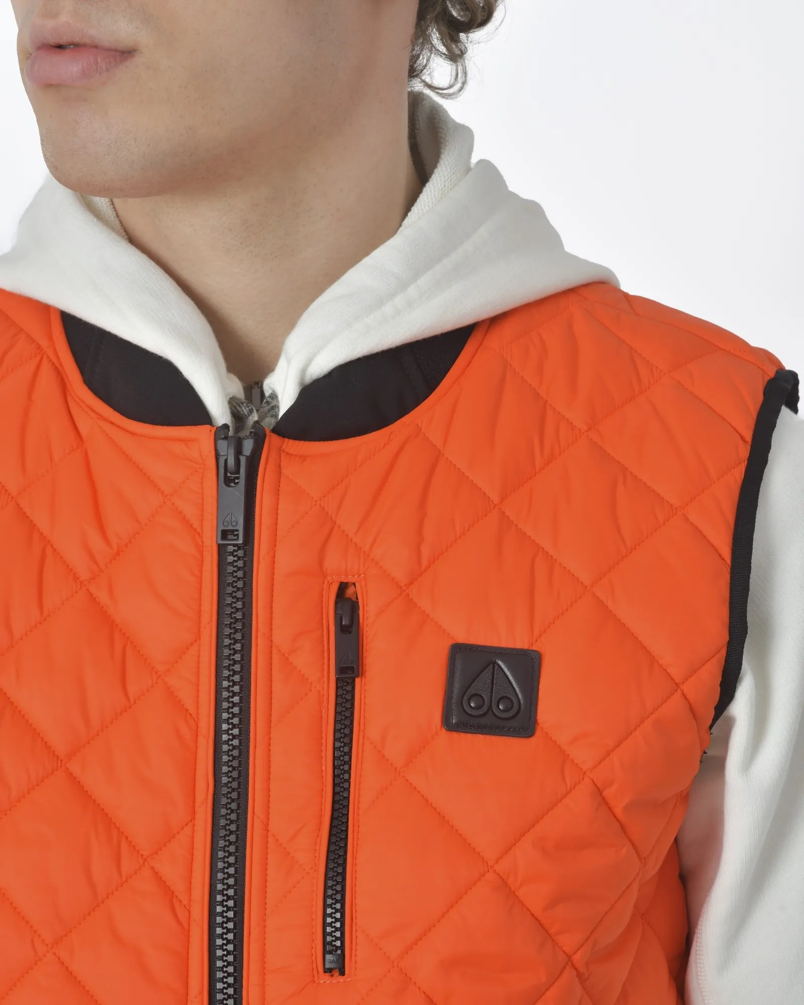 Veste matelassée orange sans manches Moose Knuckles 