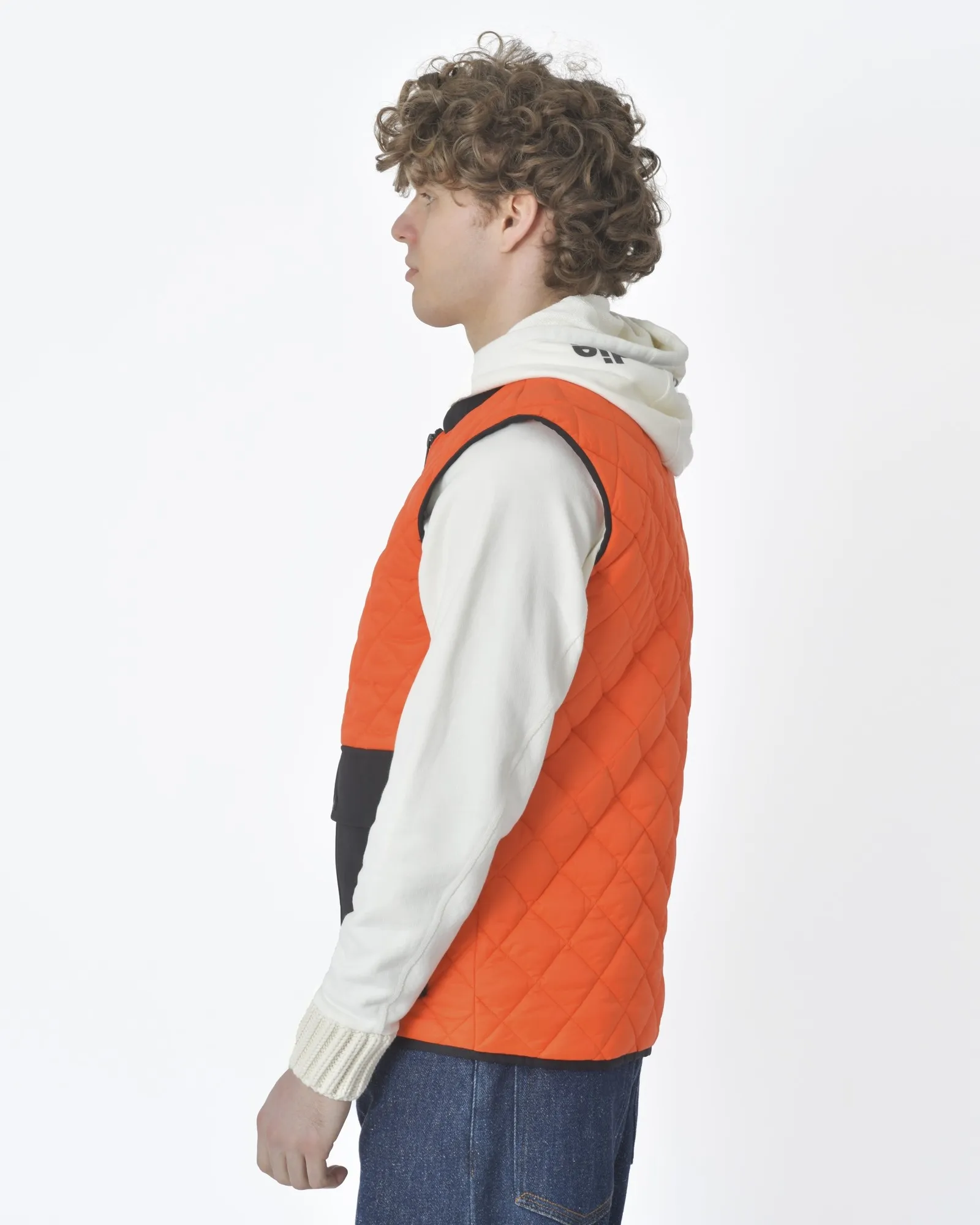 Veste matelassée orange sans manches Moose Knuckles 