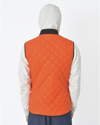 Veste matelassée orange sans manches Moose Knuckles 