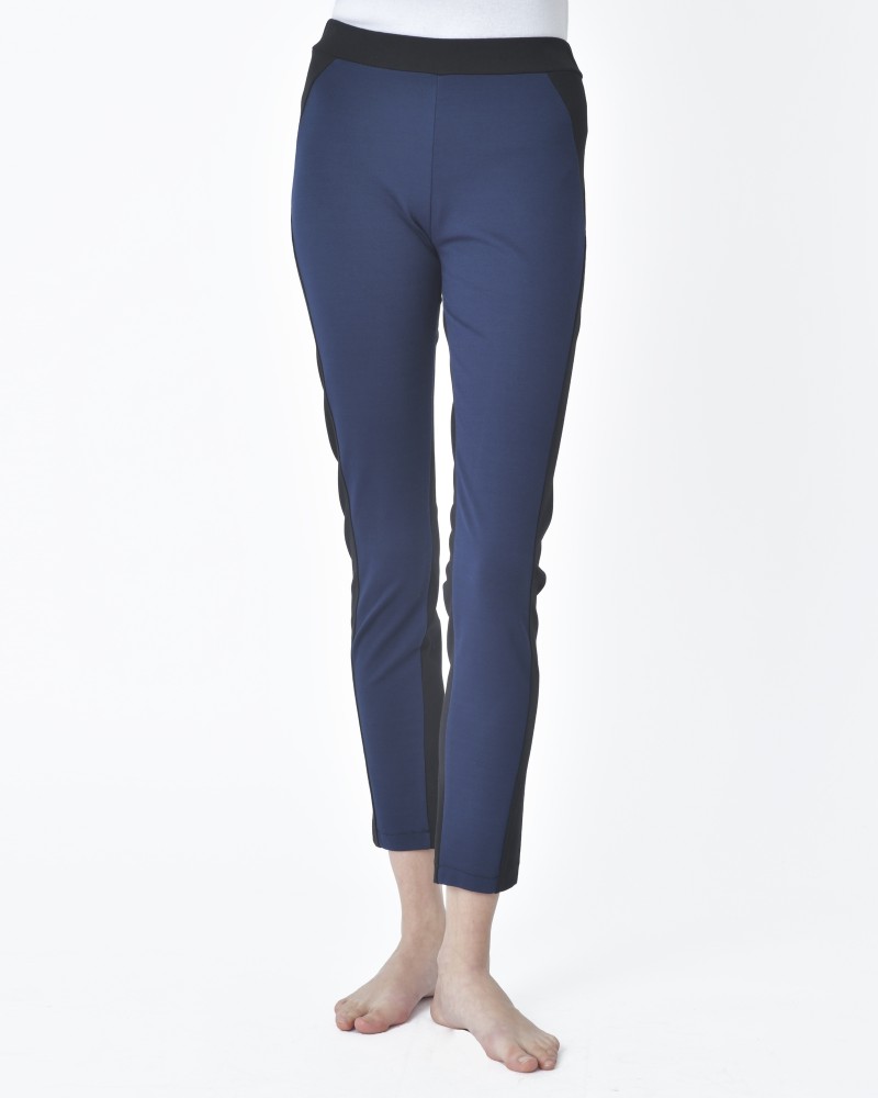 Pantalon noir et bleu Isabelle Blanche 