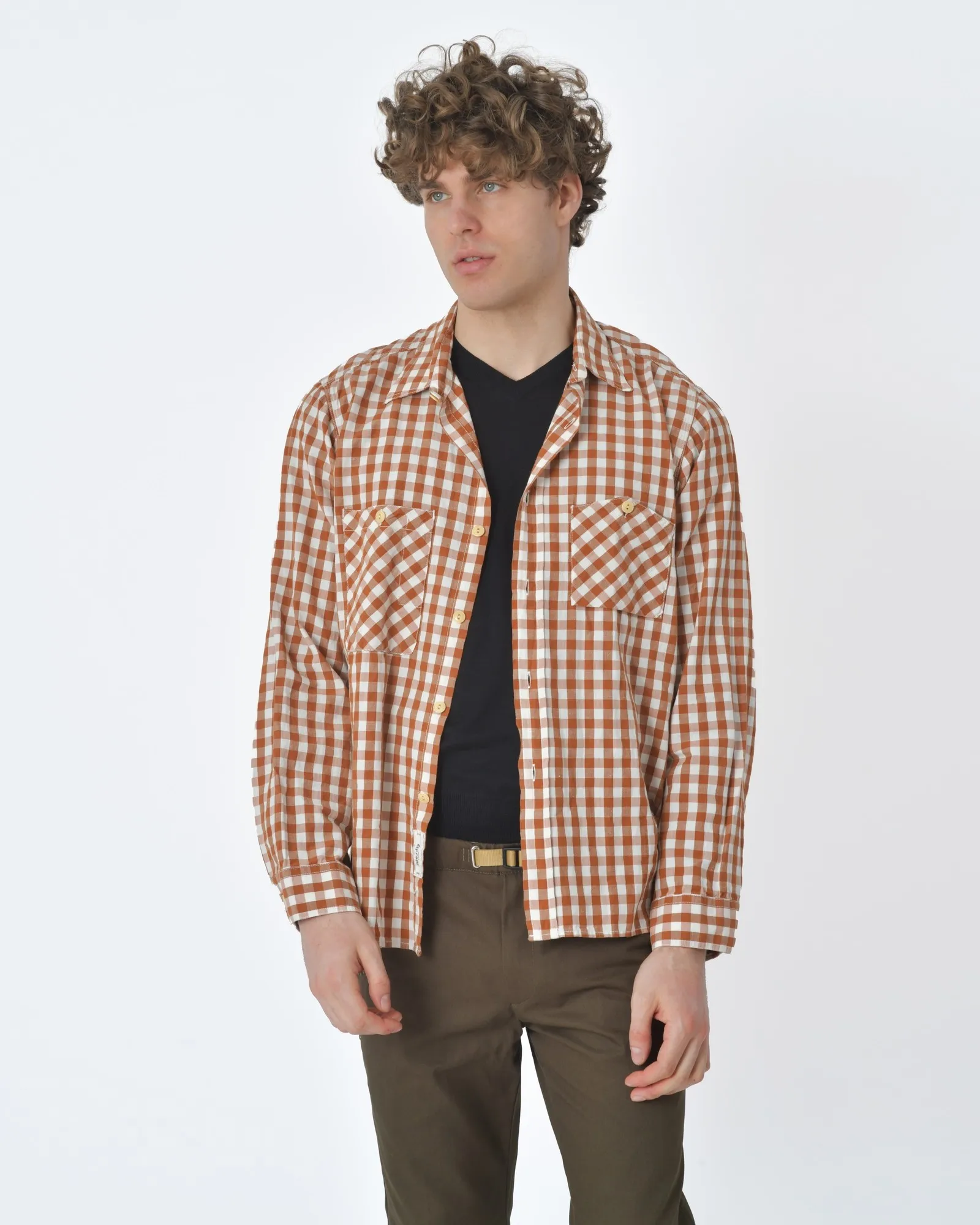 Chemise carreaux marron Zip Code 