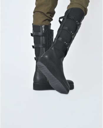 Bottes genoux en cuir Nostra Santissima 