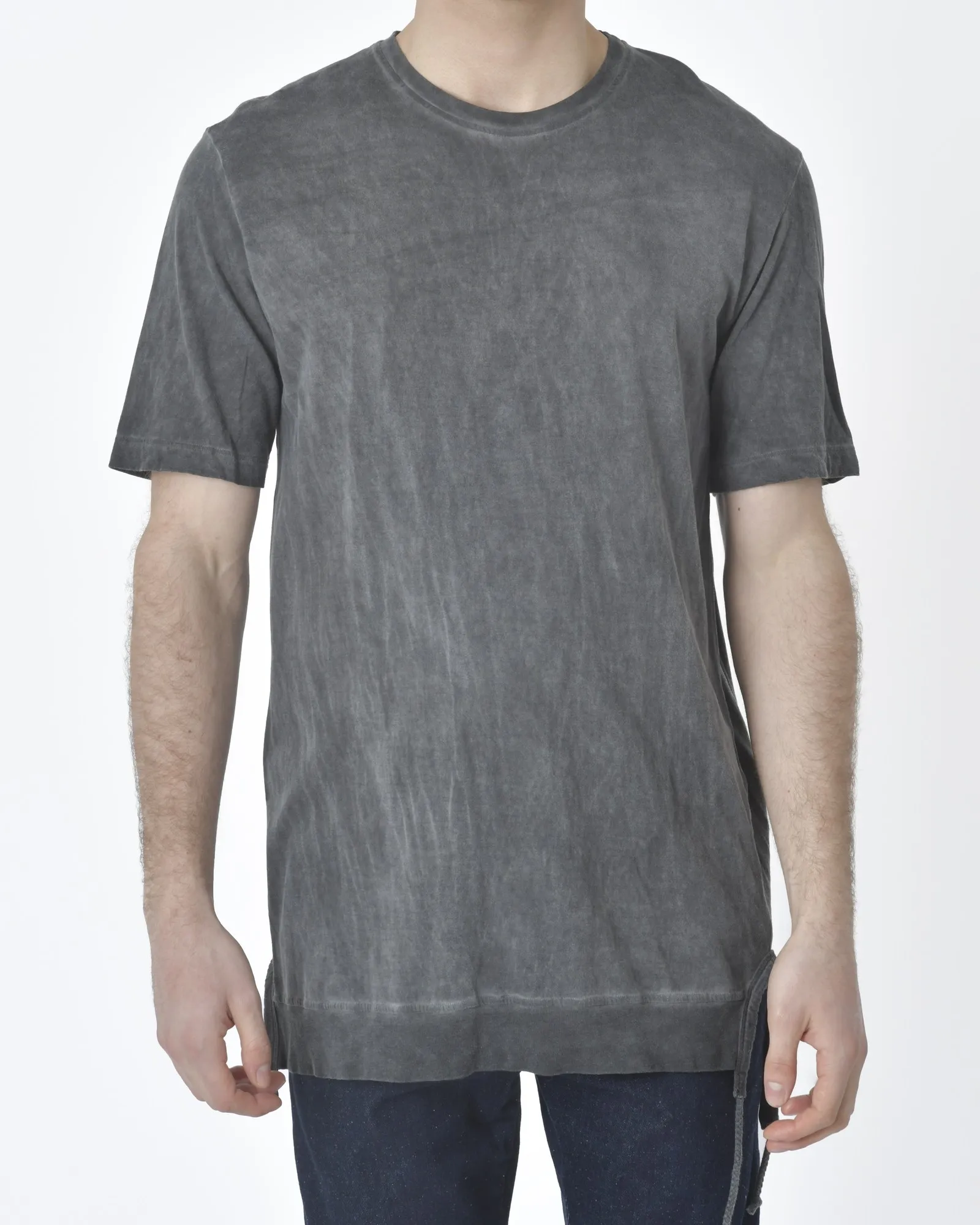 T-shirt gris asymétrique Lost & Found 