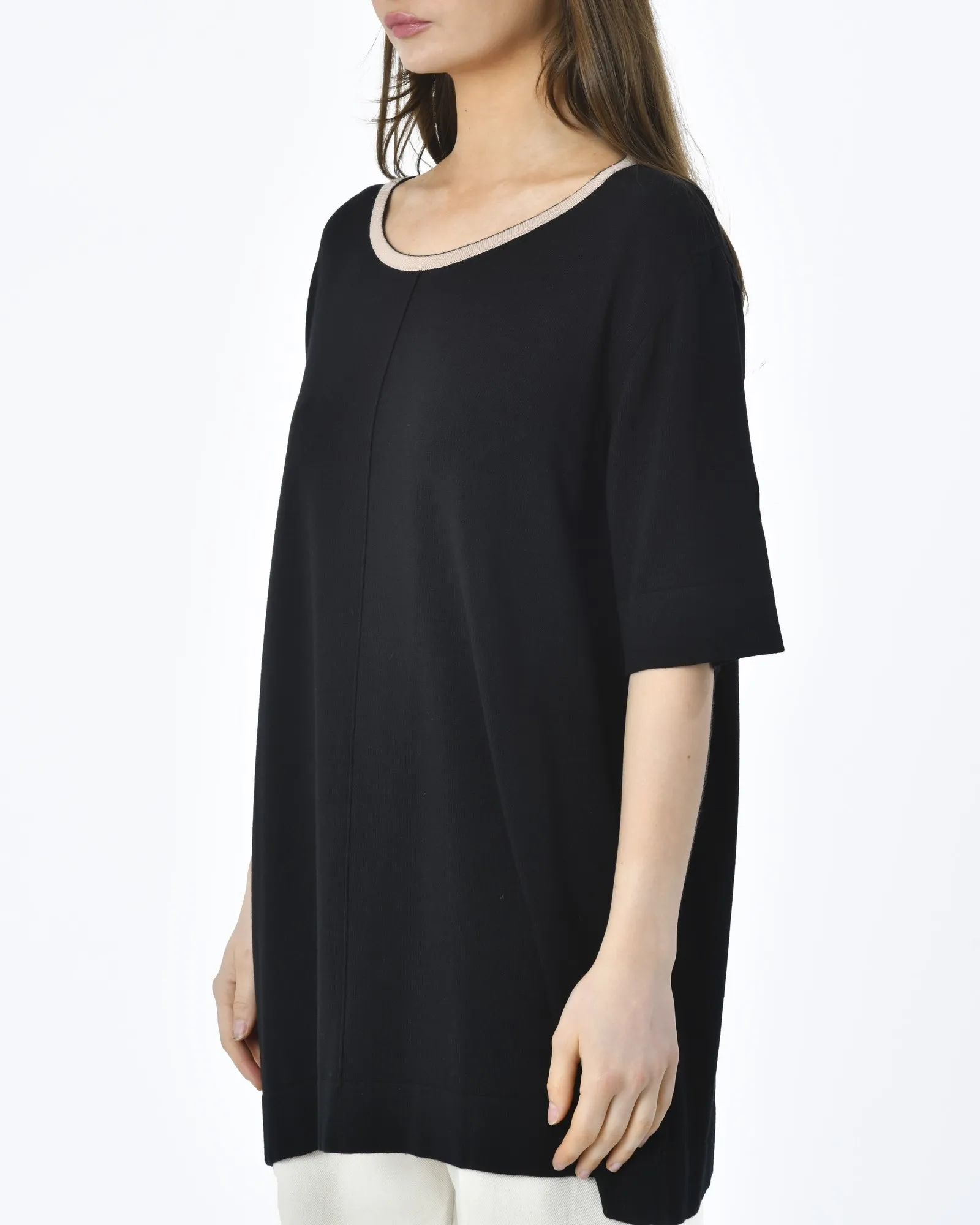 Haut maille oversize noir Malaica 