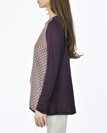 Blouse violet Whyci Milano 