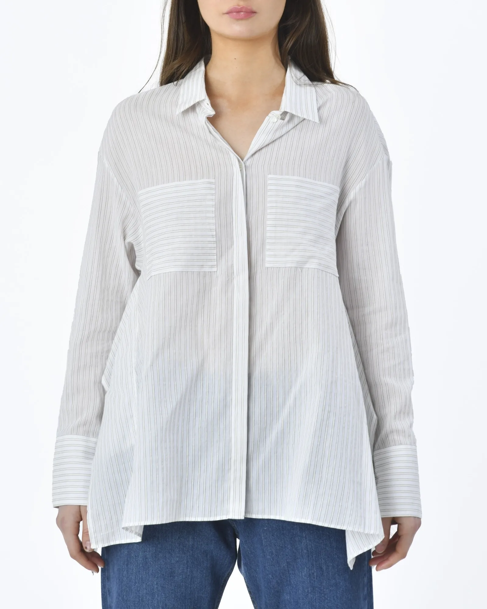 Chemise rayé blanche Chloe Stora 