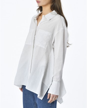 Chemise rayé blanche Chloe Stora 